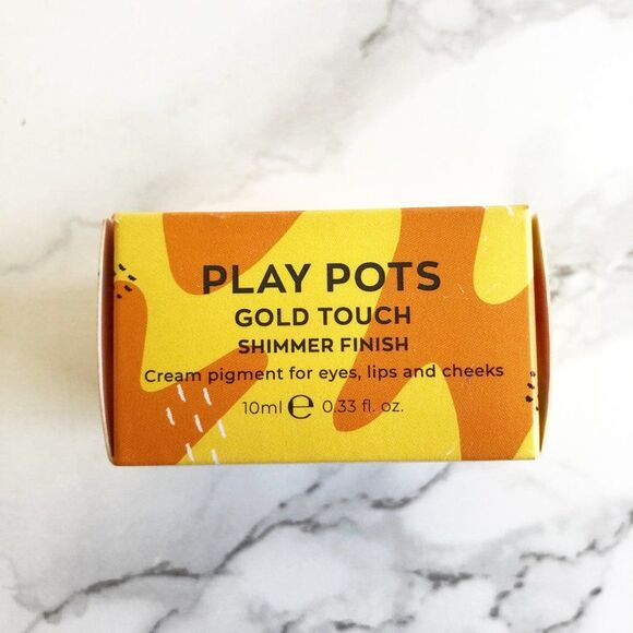 NIB Jecca Blac Play Pots Cream Pigment in Gold Touch, Shimmer Finish - Picture 7 of 11